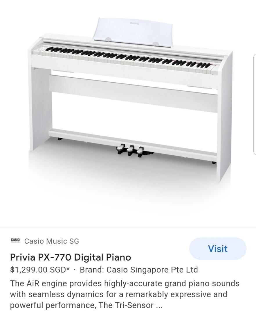 Casio Privia PX750, Hobbies & Toys, Music & Media, Musical Instruments