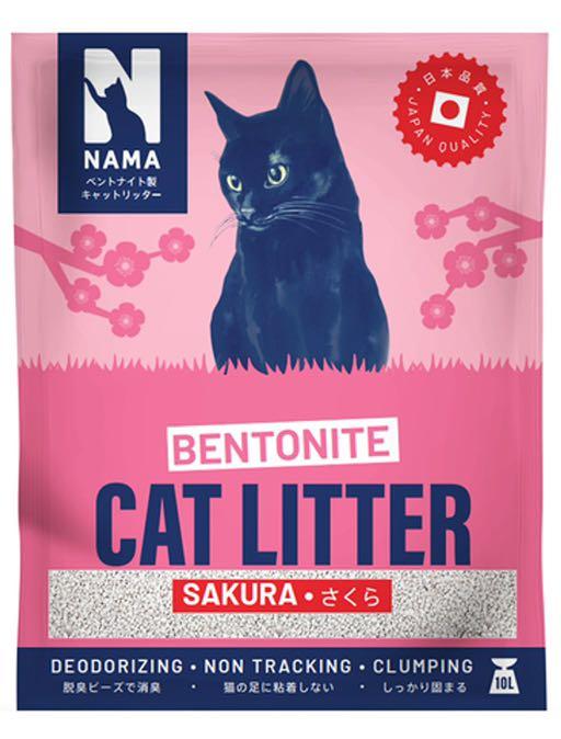 Cat Litter Nama Bentonite Sakura, Pet Supplies, Homes & Other Pet Accessories on Carousell