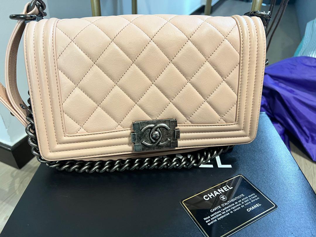 Chanel boy bag gunmetal hotsell