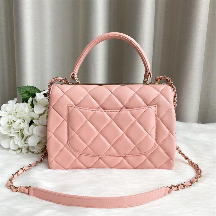 ✖️SOLD!✖️Chanel Small Trendy CC Flap in Pink Lambskin LGHW, Luxury, Bags &  Wallets on Carousell