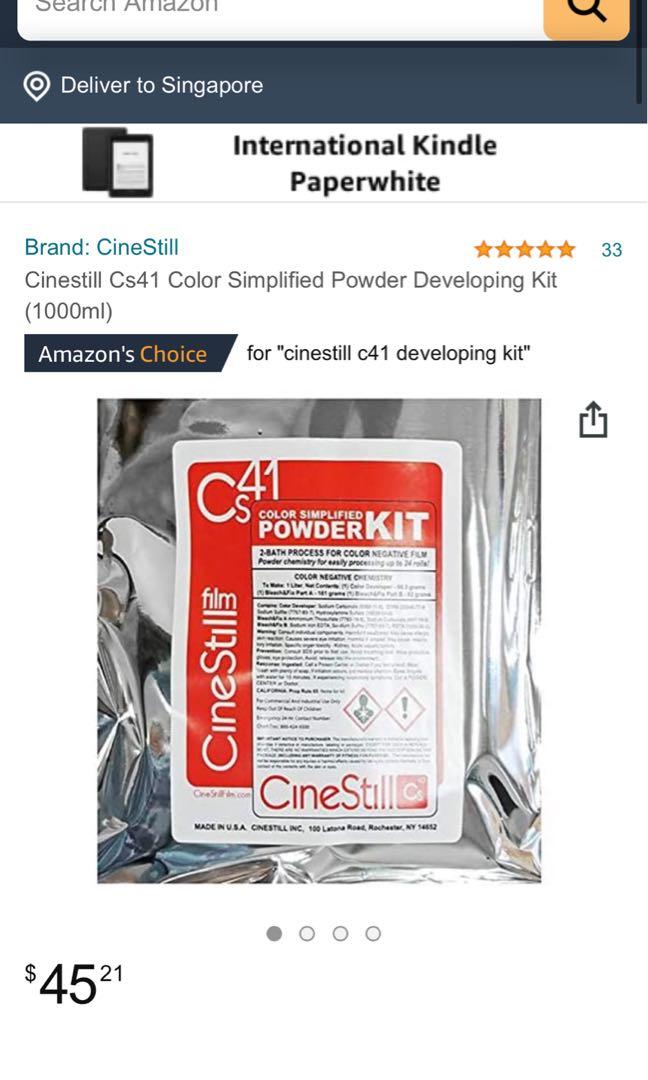CineStill CS41 Color Simplified 2-Bath C-41 Powder Kit (24 Rolls)