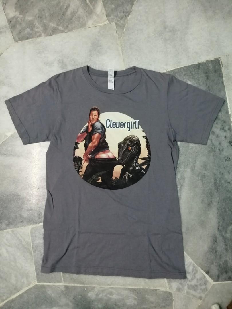Clever girl jurassic park tshirt, Men's Fashion, Tops & Sets, Tshirts