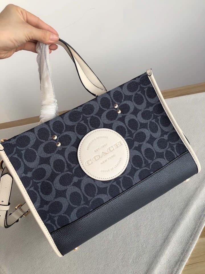 Coach Dempsey Carryall in Signature Jacquard w/ Coach Patch Denim