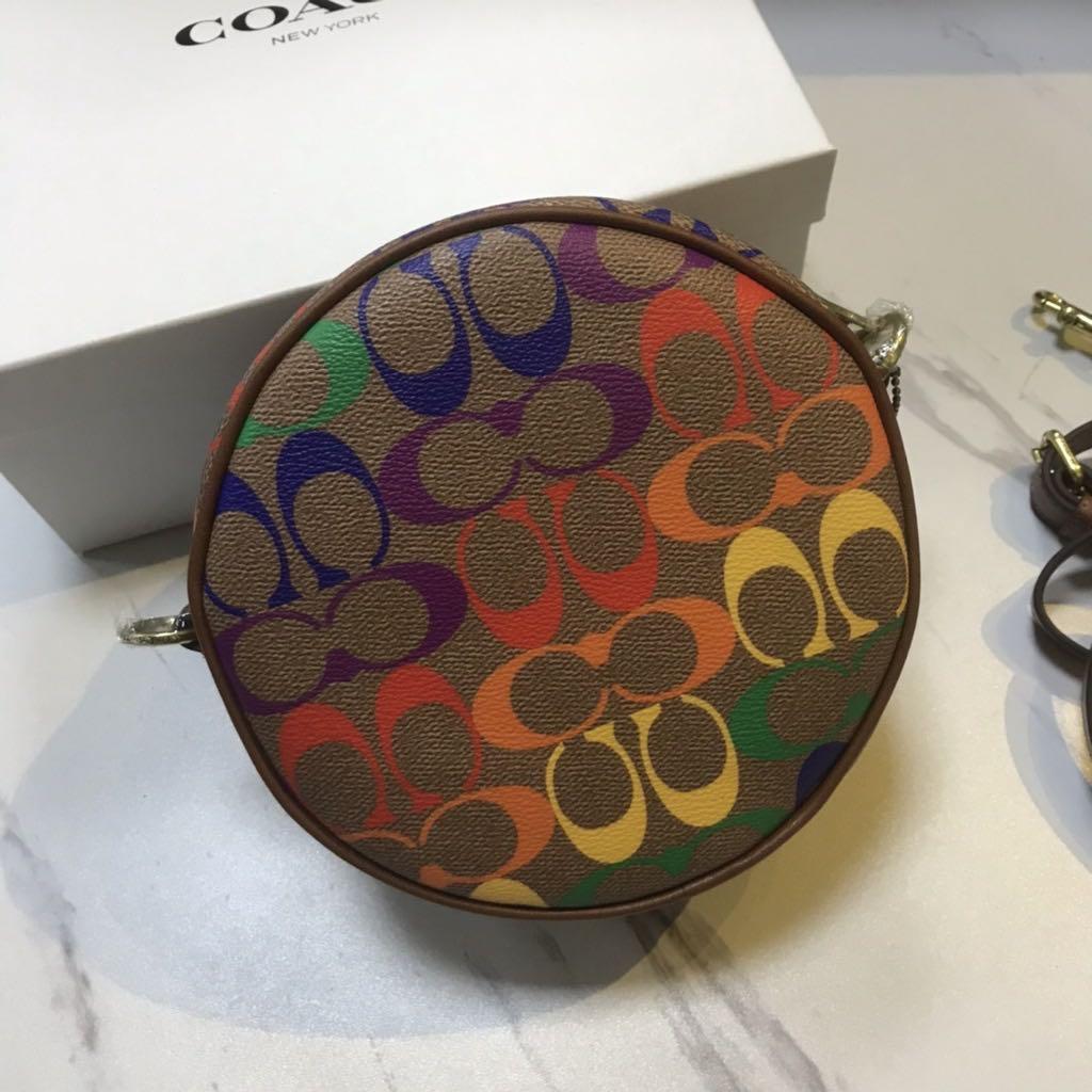 Coach rainbow circle bag store