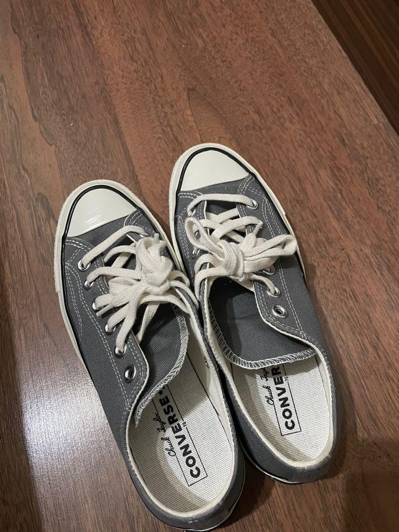 Converse Chuck Taylor Grey Shoes US 7 EU 37.5 Women s Fashion Footwear Sneakers on Carousell