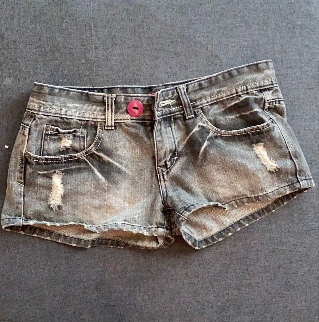 Womens Jeans Curled Denim Shorts For Ins Trendy Casual High Waisted  Contrasting Fur Edge Fashion Slimming A Line Wide Leg From 15,05 € | DHgate
