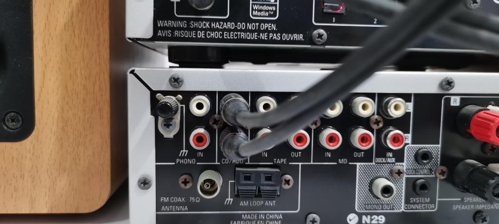 美音 PHONO有り DENON アンプ DRA-F102 ケーブル付き