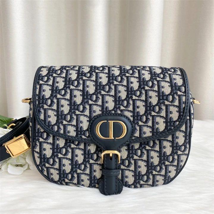 Dior - Medium Dior Bobby Bag Blue Dior Oblique Jacquard - Women