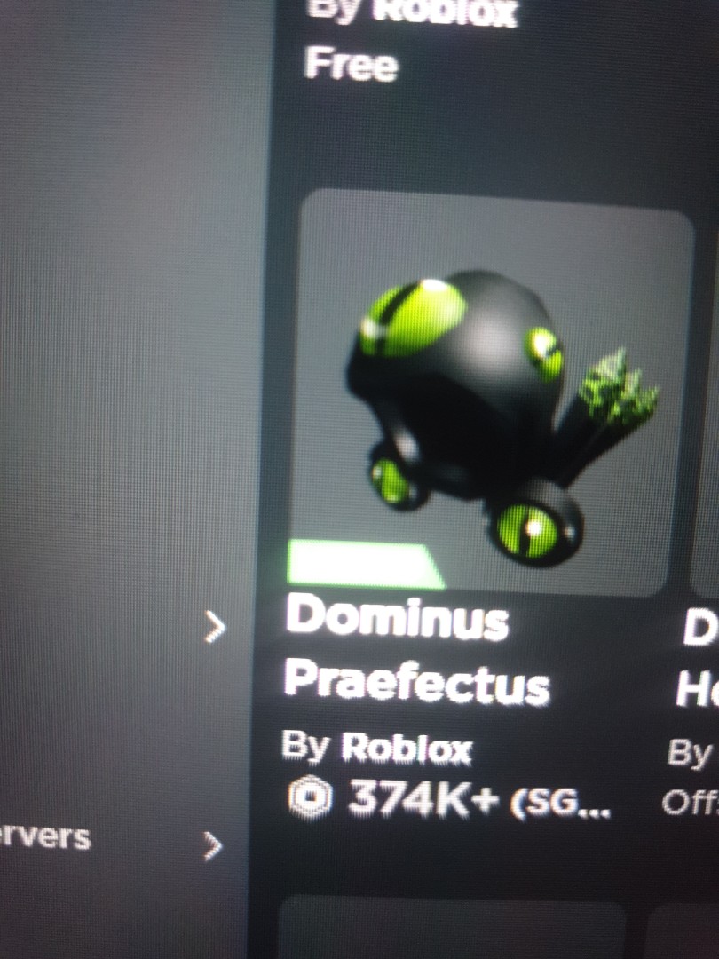 500K Value Dominus Praefectus Roblox Limited, Video Gaming, Gaming  Accessories, In-Game Products on Carousell