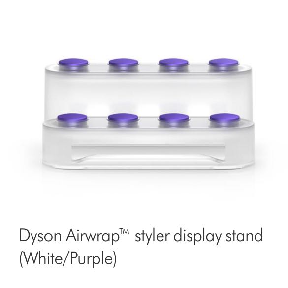 Dyson Airwrap Display Stand in White/Purple, Beauty & Personal Care