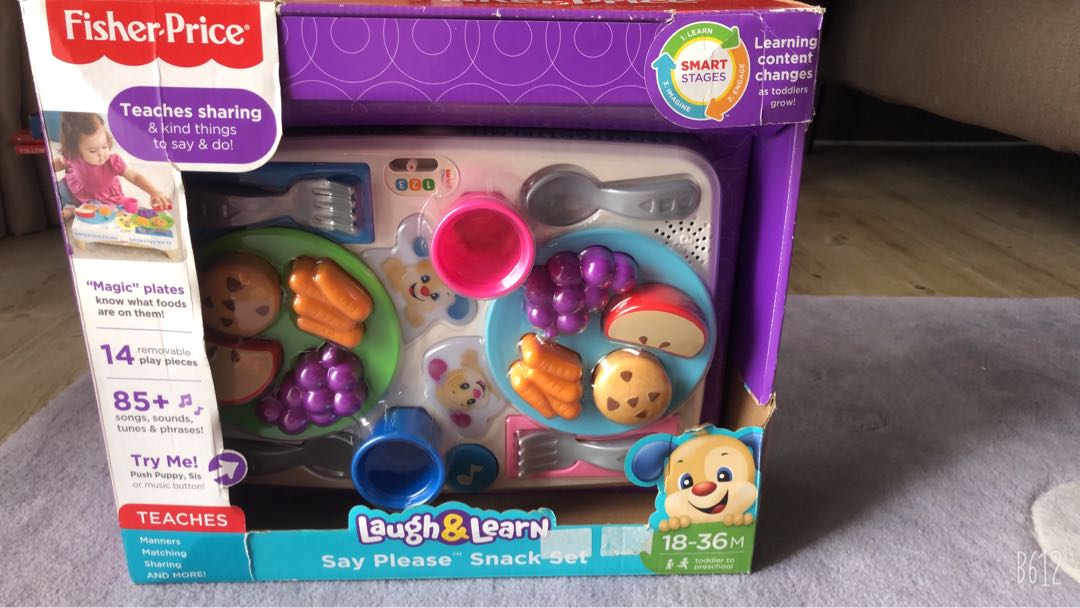 Fisher price laugh hot sale and learn snack set