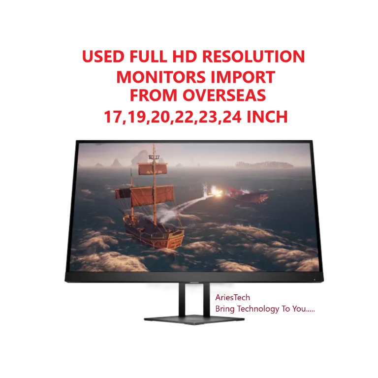 Full HD USED Monitors 17-24 inch for office/pdpr import from overseas ...