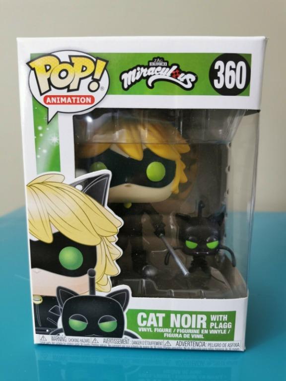 Figurine Chat Noir Avec Plagg / Miraculous / Funko Pop Animation 360