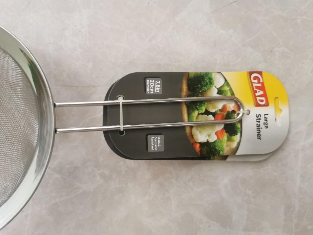 Glad large strainer 7.8 inch (Category: Bakeware) located in Makati City. Submitted by melissa12345 (Listing ID 1125539087, Image 1). Description: 👉Read me 1st 📍Brand new 💯 📍Items on hand ❌ No COD 🏦 MOP bpi/bdo/GCash 📍No return no exchange 📍Payment 1st before delivery 💰Cashless transaction at this moment..