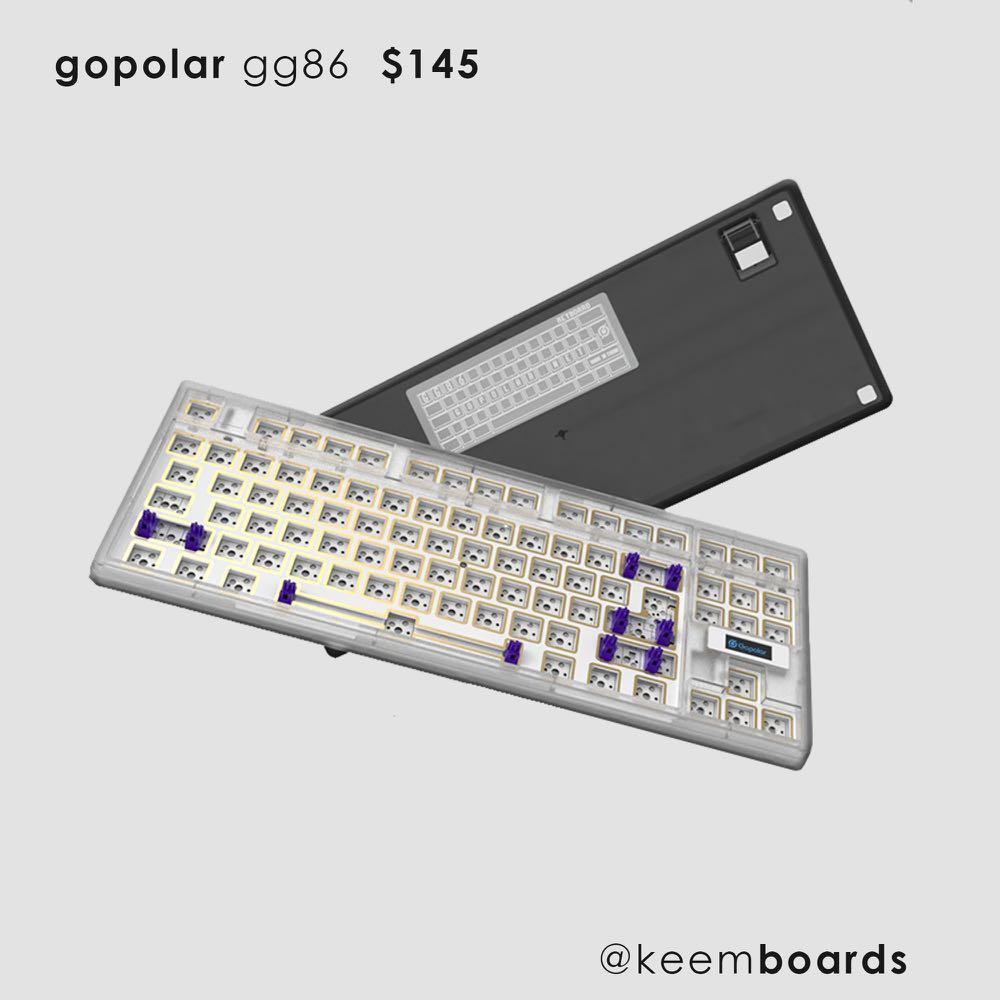 Gopolar GG86 TKL Custom Hotswap Keyboard, Computers & Tech, Parts
