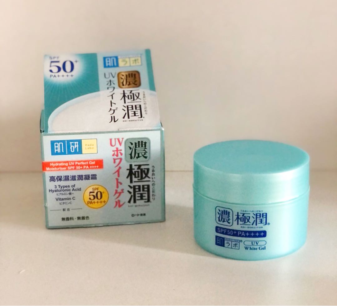 Hada Labo Hydrating UV Perfect Gel Moisturiser SPF 50 + PA ++++, Beauty