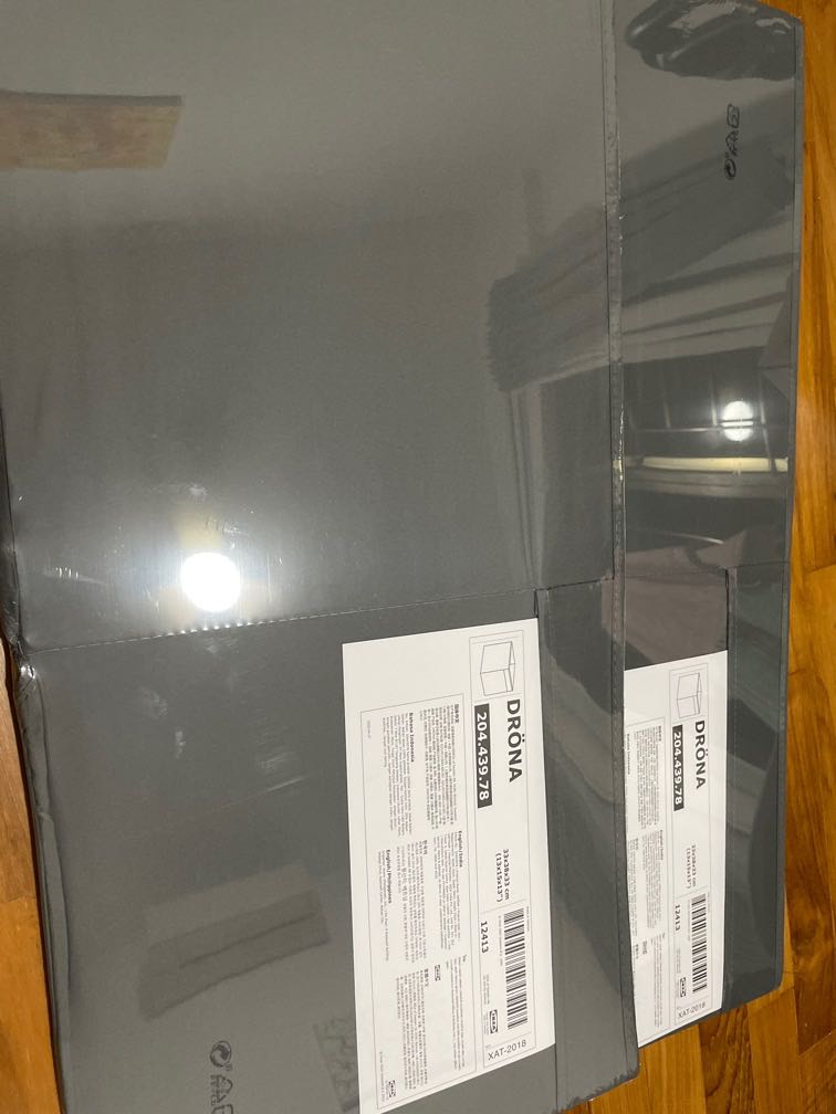 Ikea drona box Grey 2 for 5, Furniture & Home Living, Home Improvement & Organisation