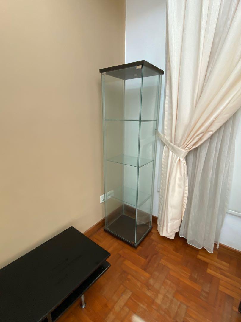 IKEA glass showcase, Furniture & Home Living, Furniture, Shelves