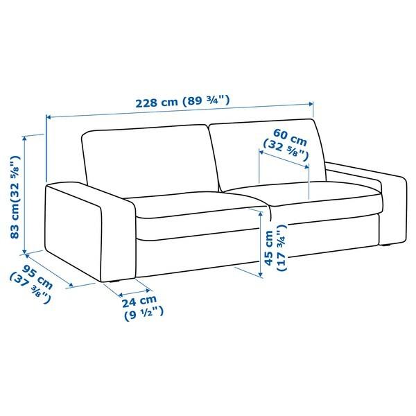 Kivik couch deals dimensions