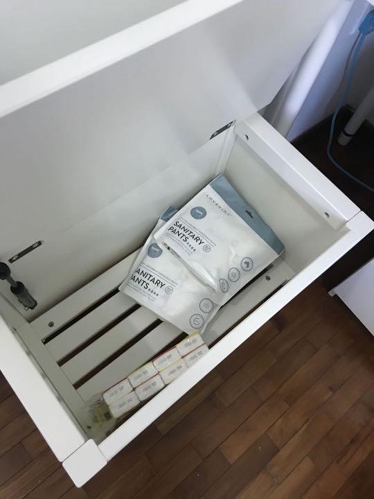 Storage bench outlet with towel rail