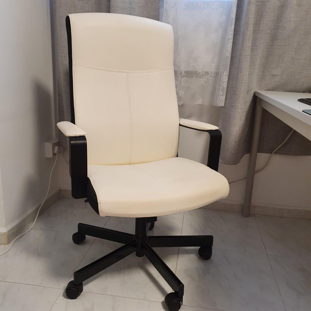 Off white ikea chair, Furniture & Home Living, Furniture, Chairs on  Carousell
