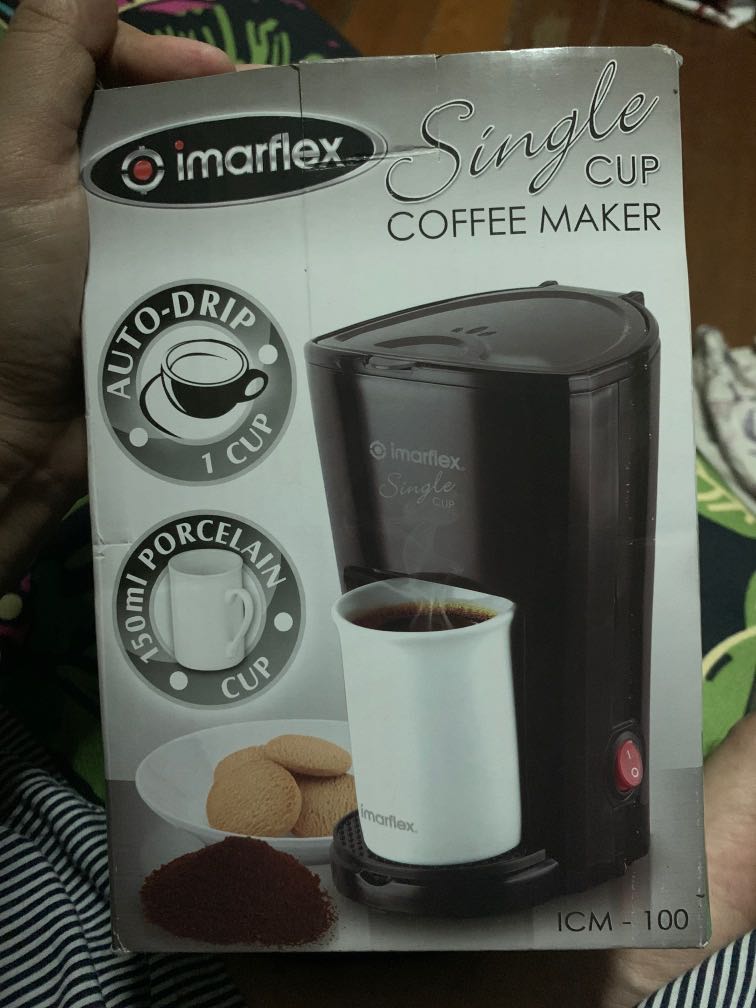 Imarflex Single cup coffee maker, TV & Home Appliances, Kitchen