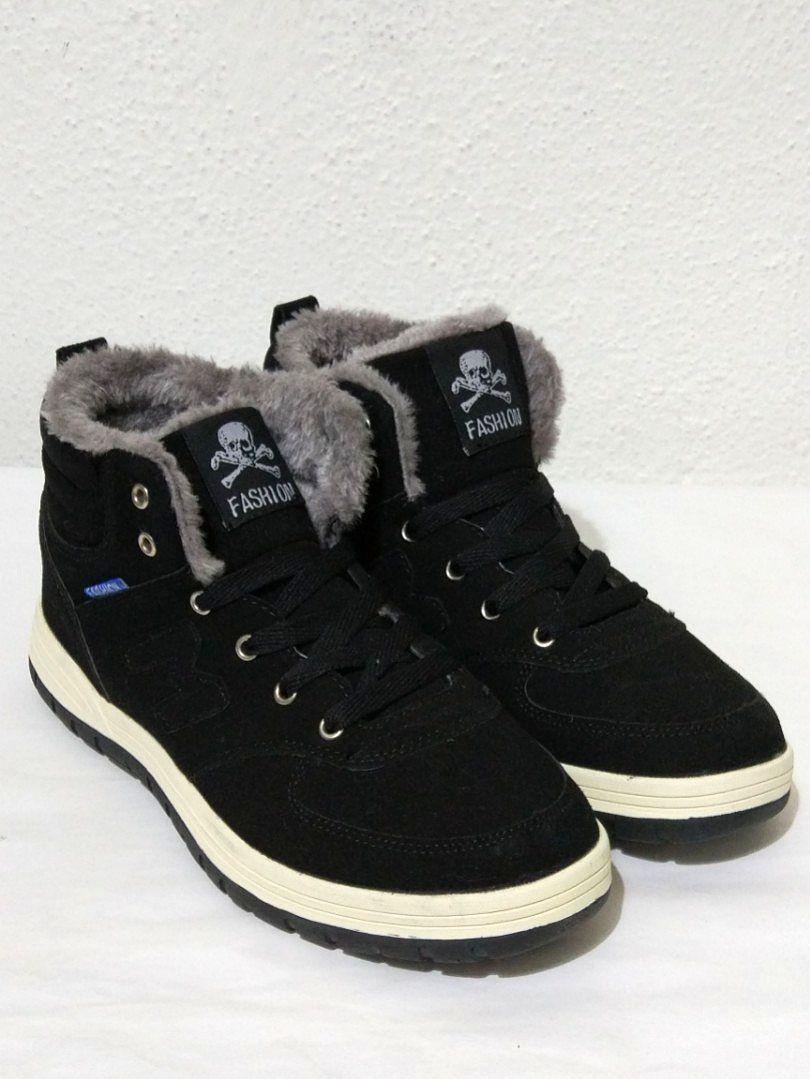 Mens fleece lined best sale boots