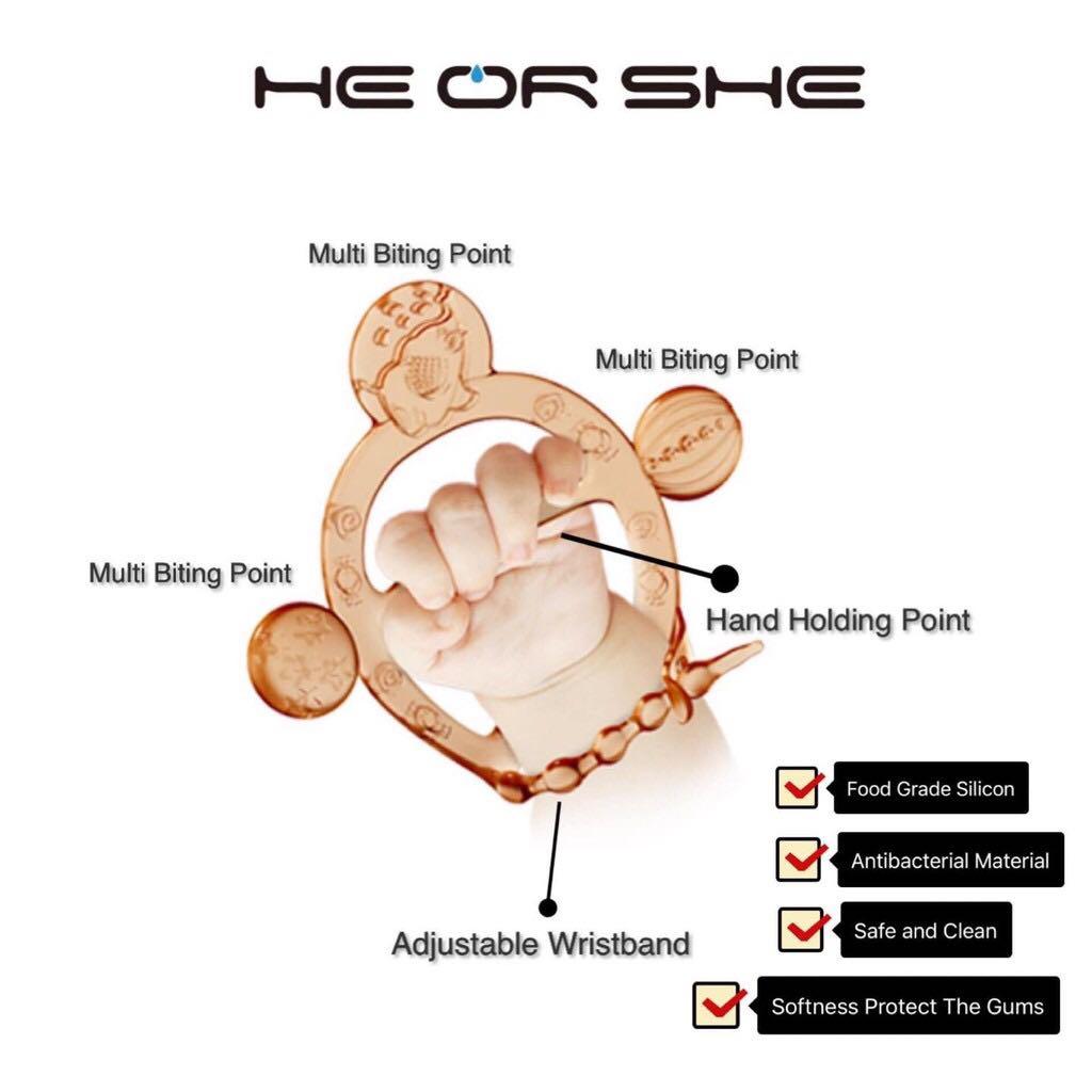 he or she wristband teether Cheap Sale - OFF 69%