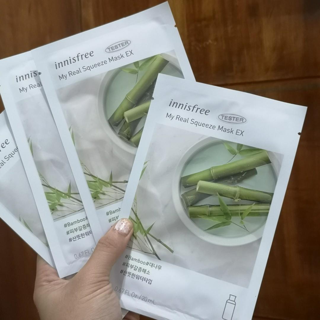 innisfree mask sheet bamboo (Category: Face Care) located in Paranaque City. Submitted by colormeredph (Listing ID 1125668804, Image 1). Description: .