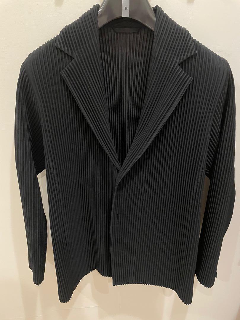 全新三宅一生issey miyake homme plisse 西裝外套 黑色 3號
