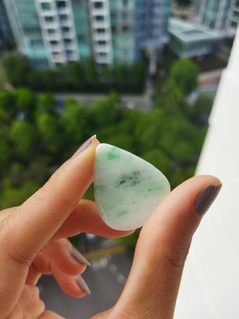 Jade top guitar pick