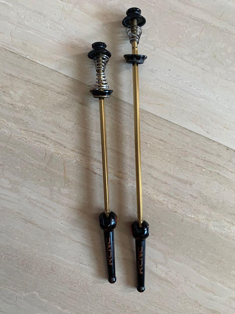 KCNC Grooving QR Road Titanium Axle Hub Skewer, Sports Equipment