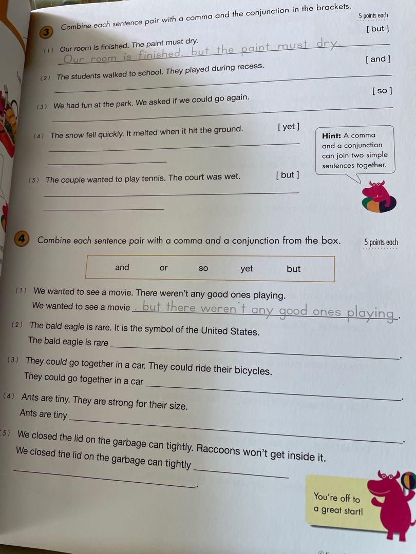 Kumon writing workbooks Grade 5, Hobbies & Toys, Books & Magazines