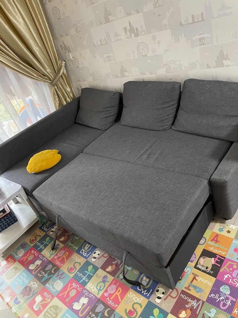 L Shaped Ikea Sofa Bed, Furniture & Home Living, Furniture, Sofas on