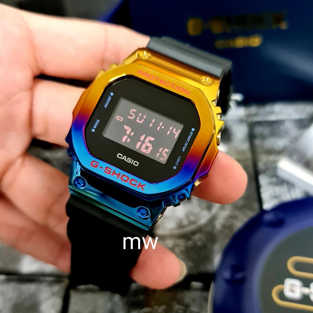 Latest Casio g shock rainbow stainless steel casing limited