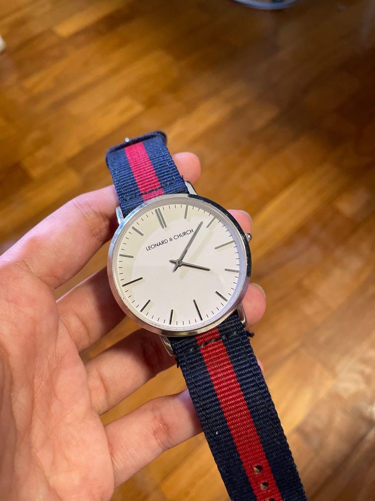 Leonard and Church watch design like Daniel Wellington