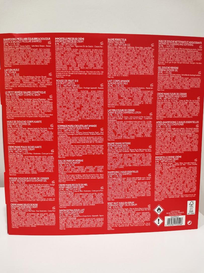Loccitane limited edition premium advent calendar 2021 Beauty