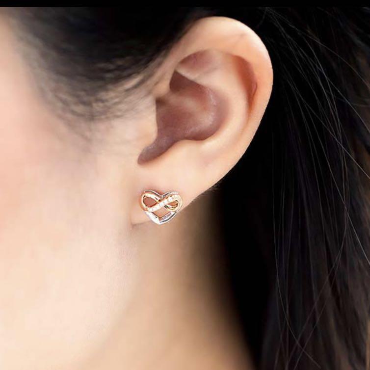 Love and Co infinite love stud earring Women s Fashion Jewelry