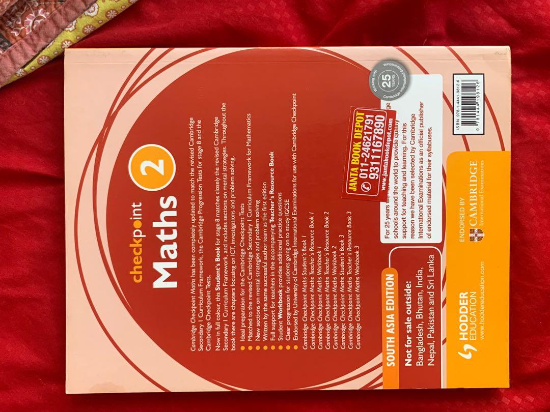 Math Cambridge Checkpoint 2 Textbook, Hobbies & Toys, Books & Magazines ...