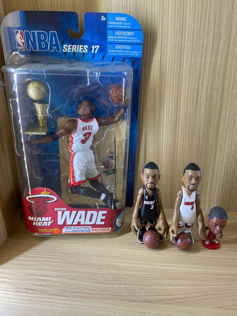 McFarlane NBA Series 17 Dwayne Wade Miami Heat White Jersey Trophy