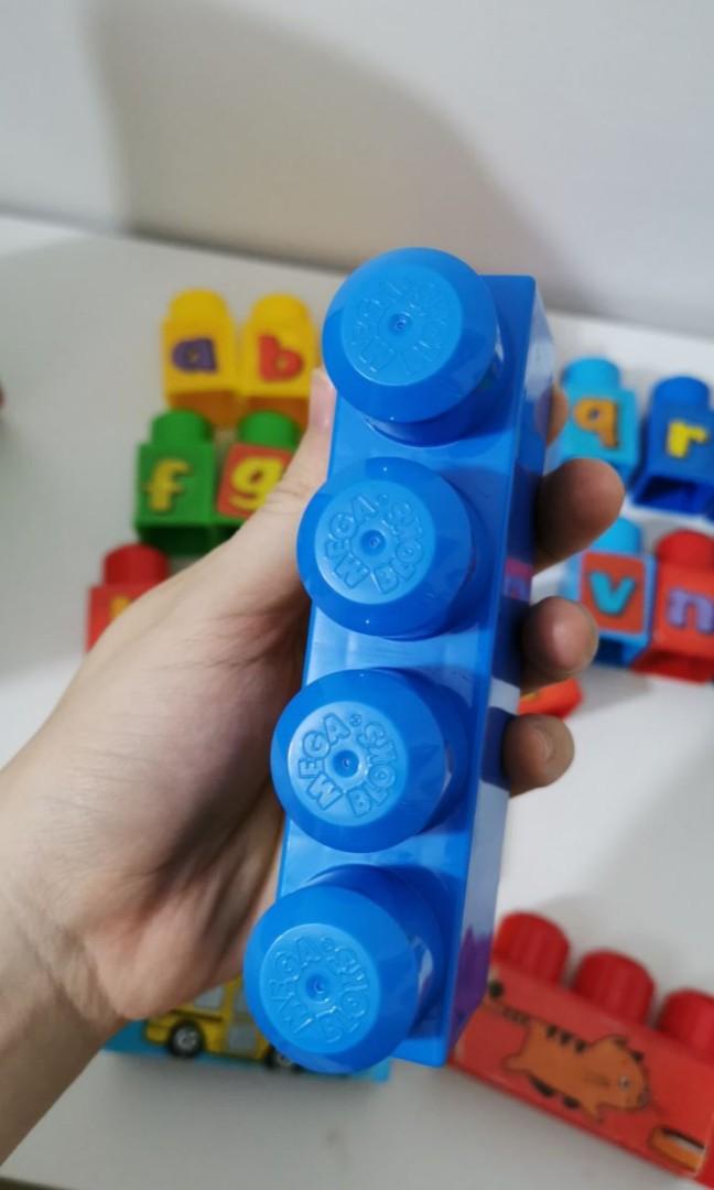 Mega Bloks First Builders A-B-C Alphabet Spell Set - 30pcs with Bag ...
