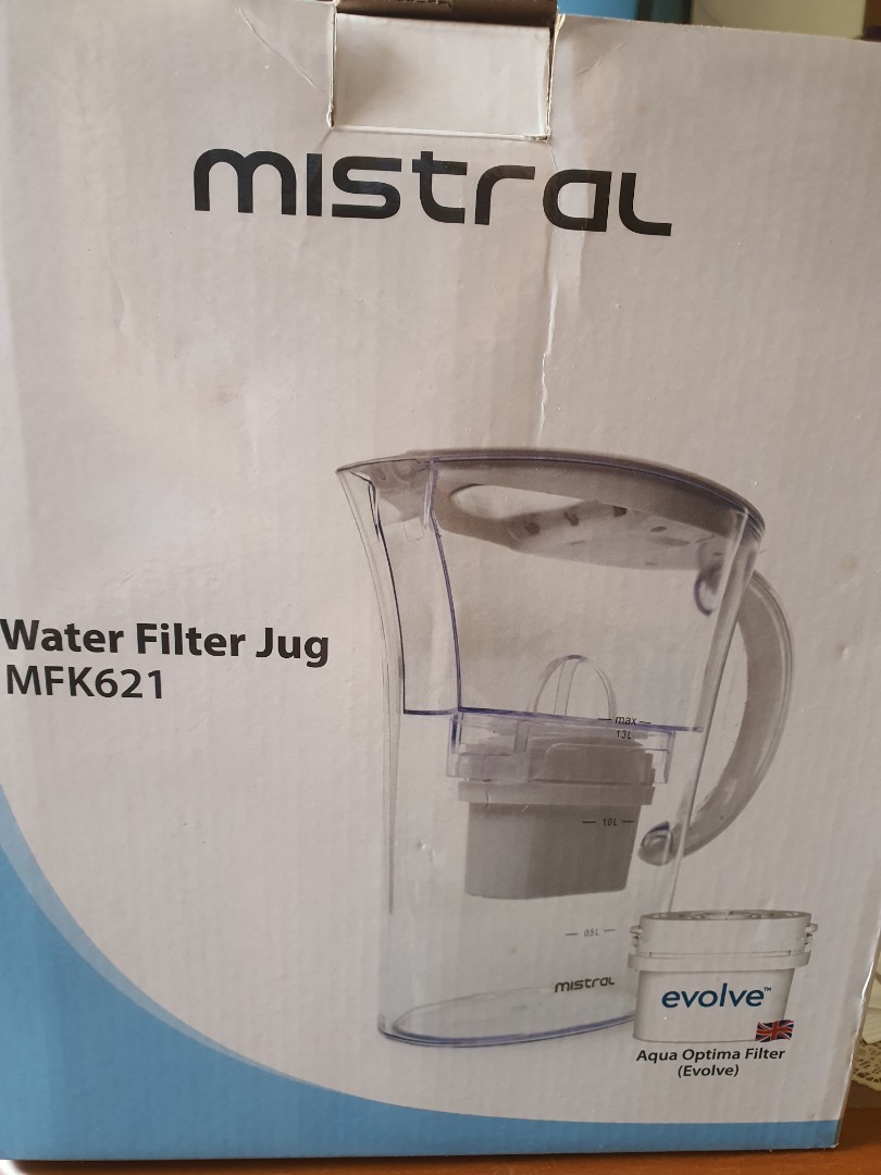 Mistral water filter jug, TV & Home Appliances, Kitchen Appliances