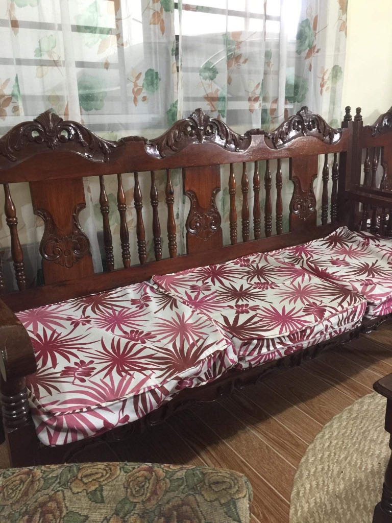 Narra sofa set, Furniture & Home Living, Furniture, Sofas on Carousell