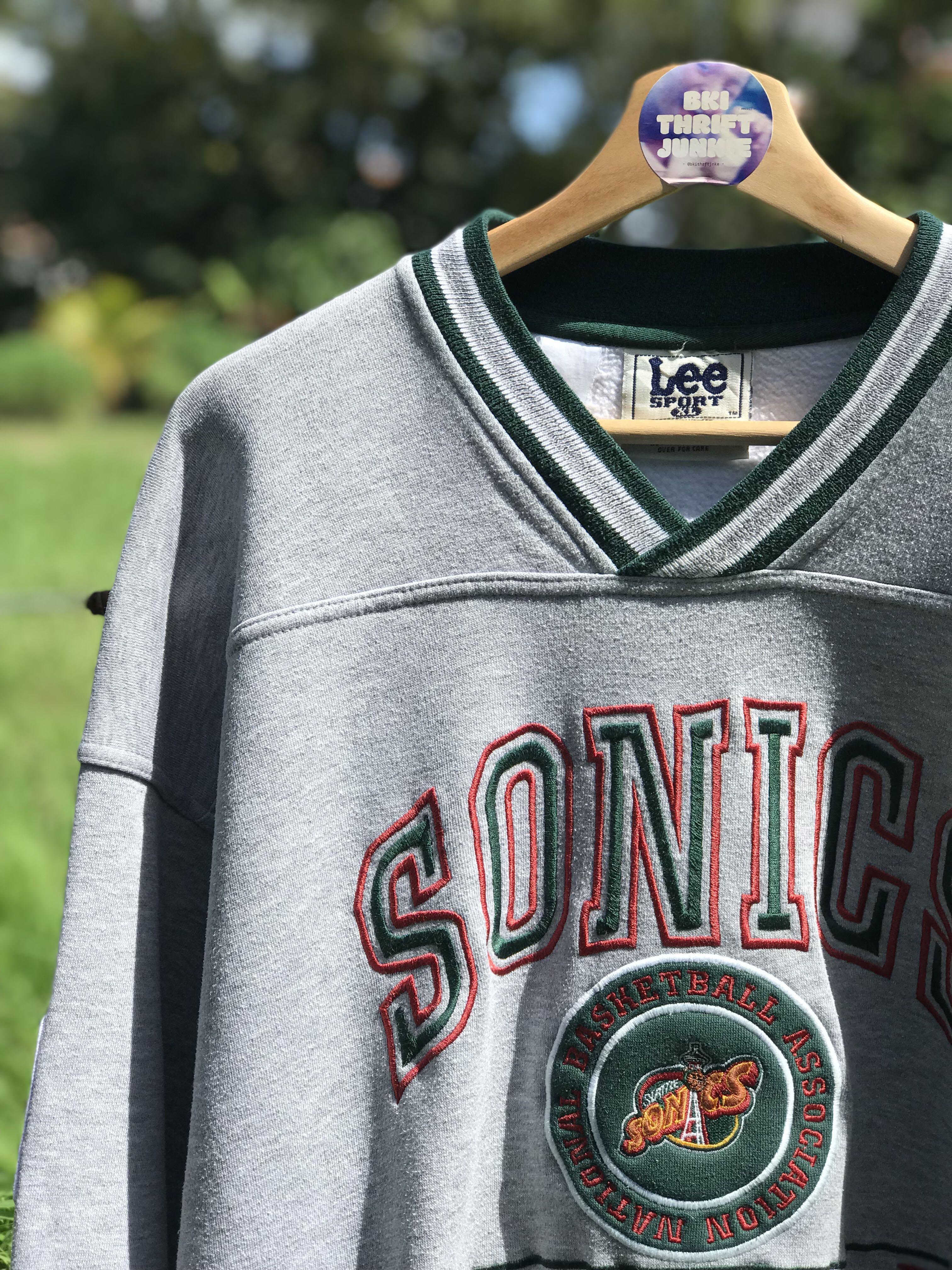 NBA Sonics Sweatshirt (Tags: Vtg, Vintage, 90s, Basketball, Lee