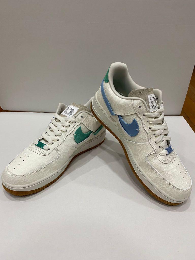 NIKE AIR FORCE 1 Dual Colourway in Green and Blue 07 LXX