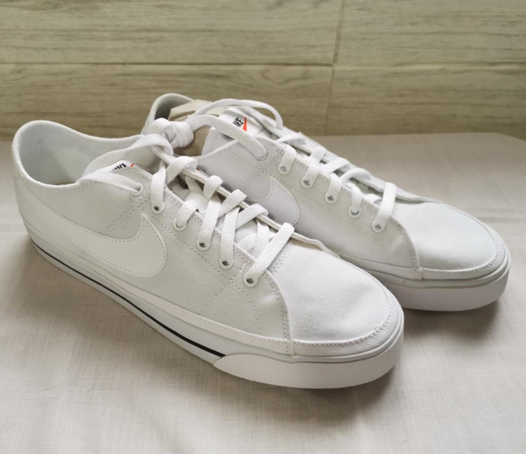 white canvas shoes nike