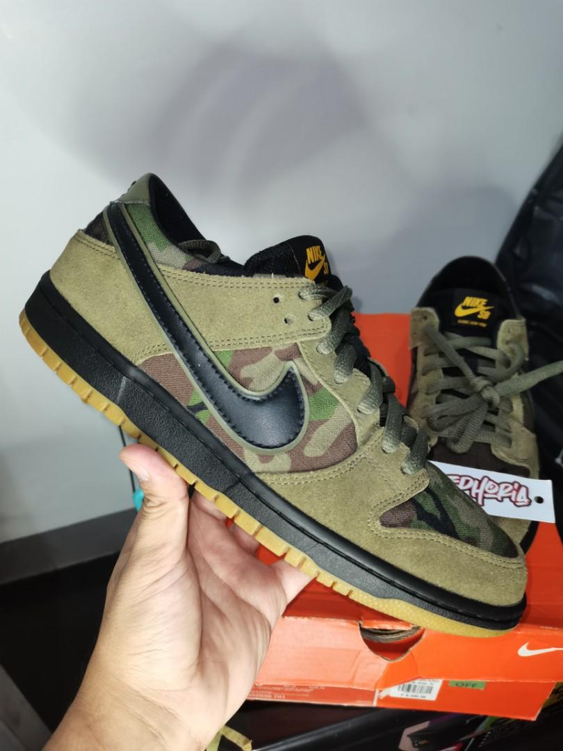 Nike sb zoom dunk low pro camo 2025