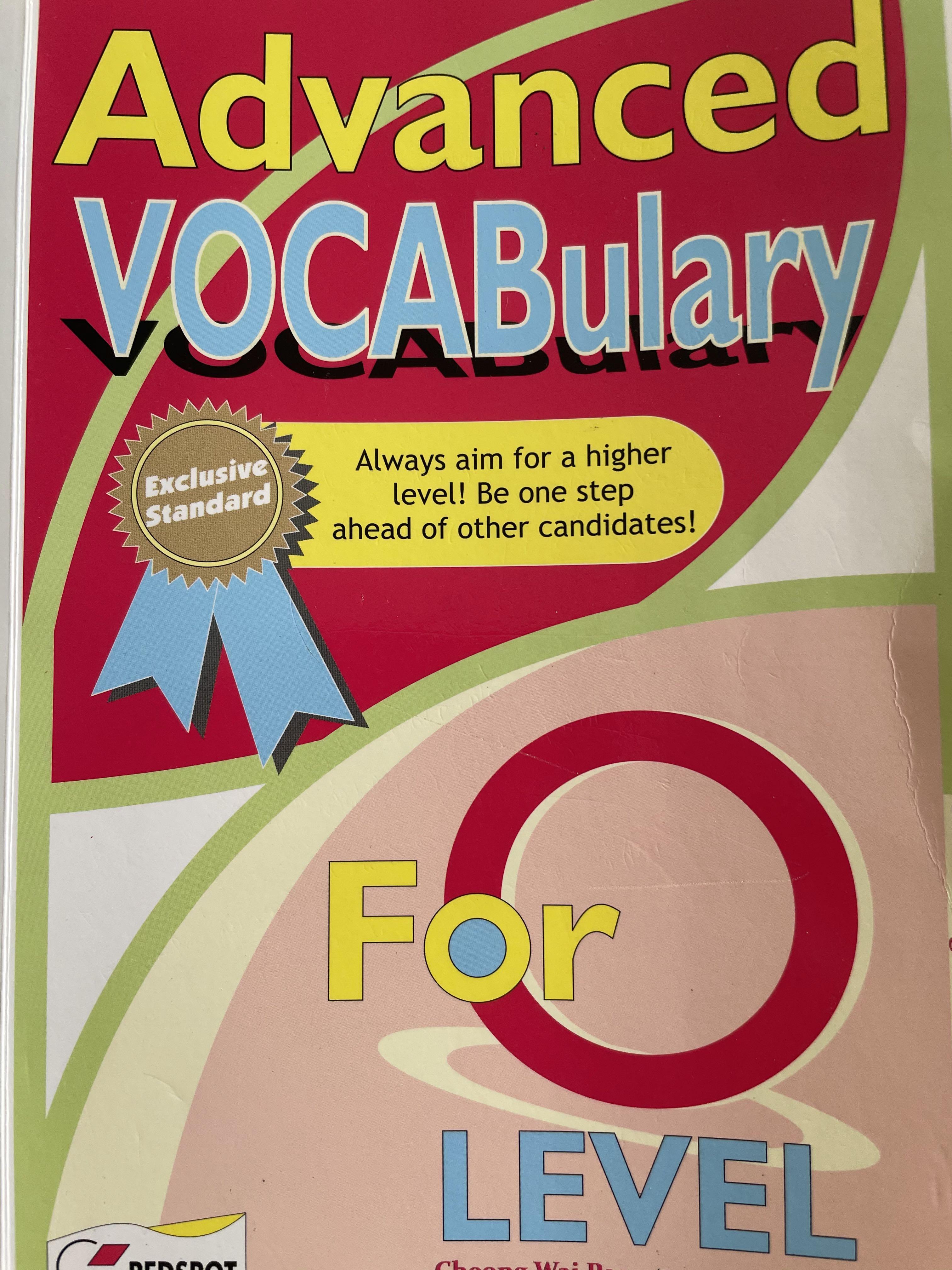 O level English Advanced Vocabulary Book, Hobbies & Toys, Books