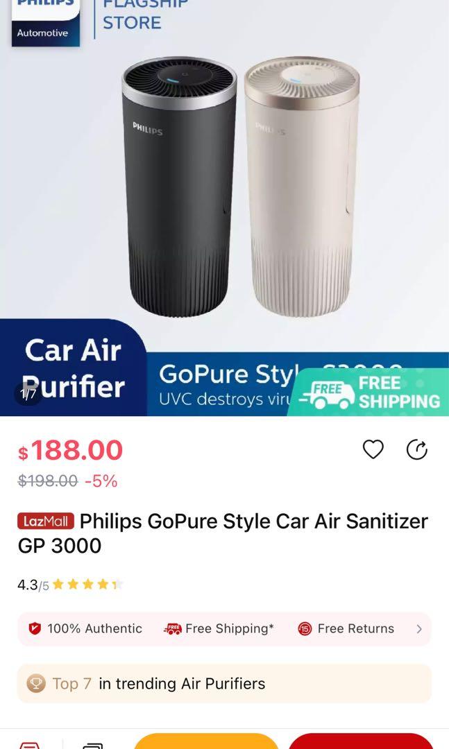 Philips GoPure Style Philips GoPure Style Car Air Sanitizer GP 3000 Car ...