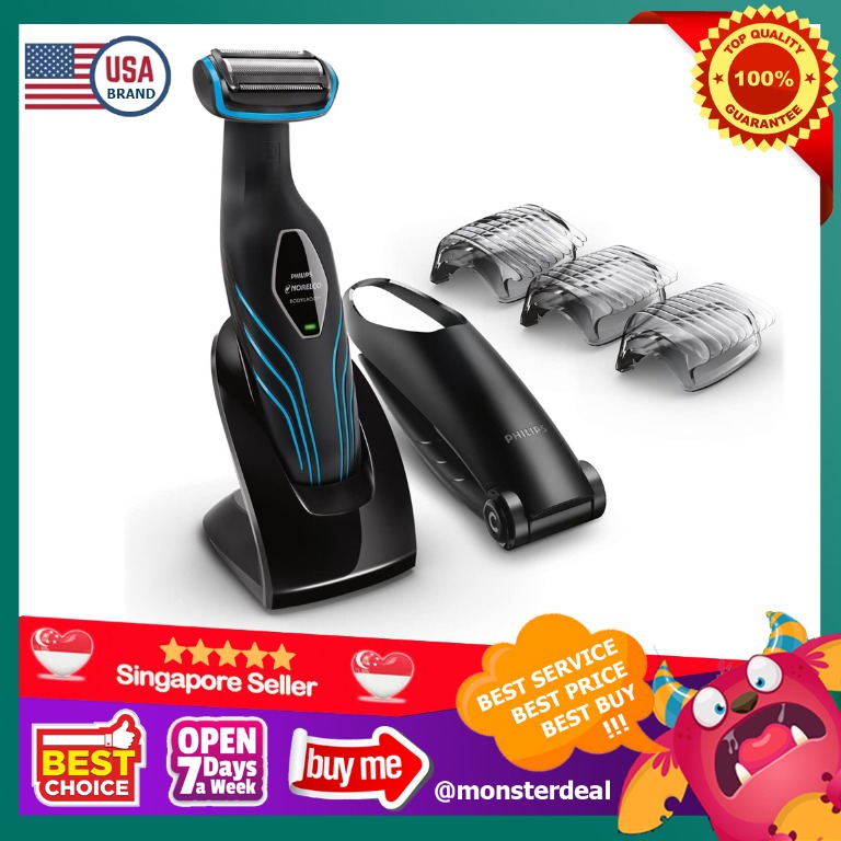 Philips Norelco Bodygroom Series 3100, Shave and trim with back